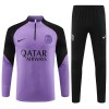 Paris Saint Germain Purple Version Felpe da Allenamento Quarto-Zip 2023-24 per Bambino